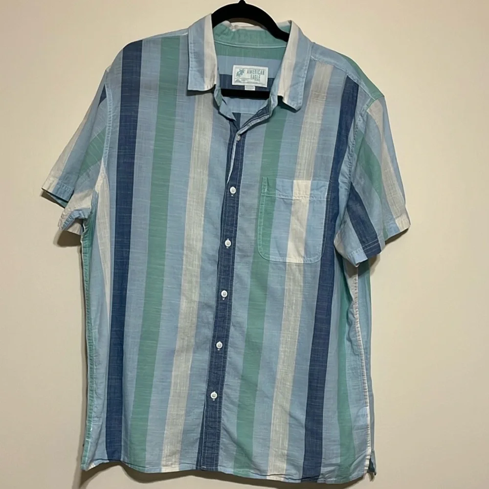 American Eagle Resort Button Down Shirt XL - Picture 2 of 6